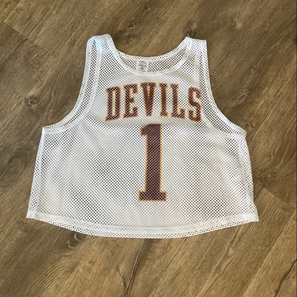 White mesh ASU tank top